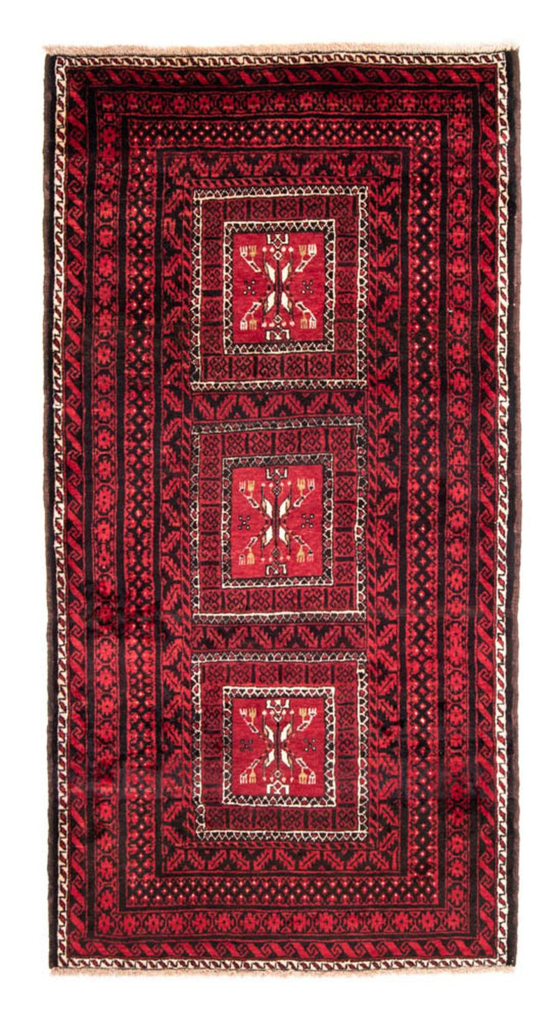 Runner Baluch-matta - 220 x 114 cm - röd