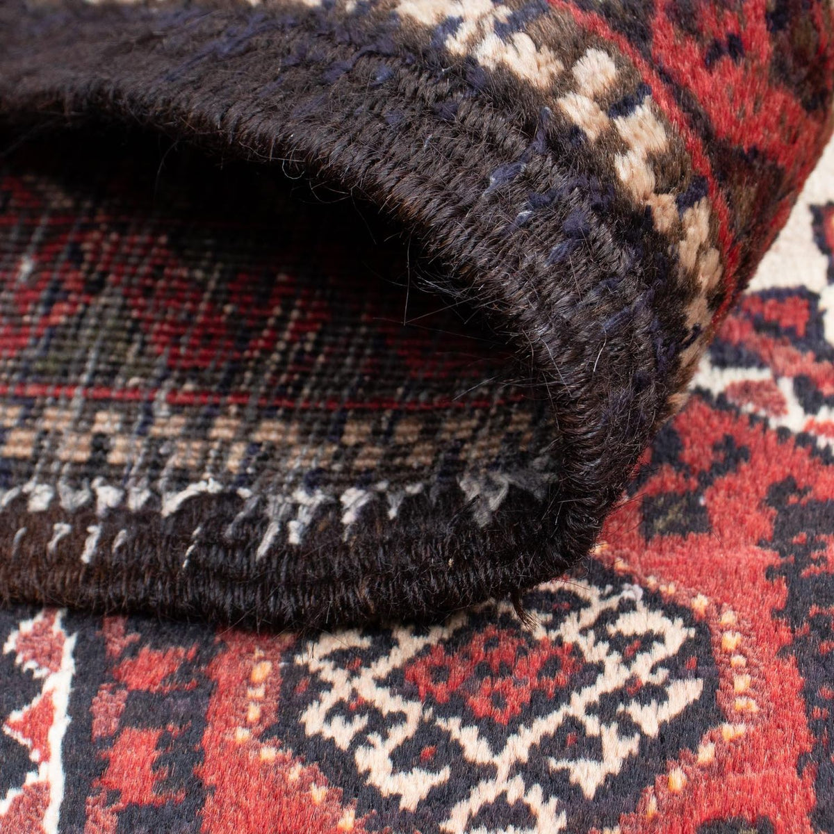 Baluch-matta - 144 x 92 cm - mörkröd