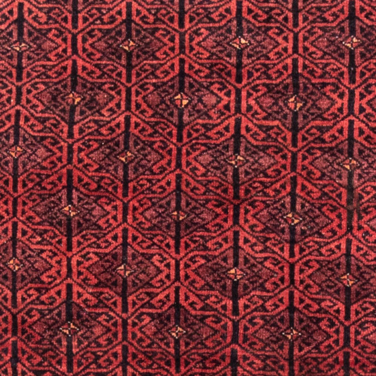 Runner Baluch-matta - 248 x 117 cm - mörkröd