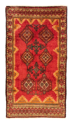 Runner Baluch-matta - 202 x 111 cm - röd