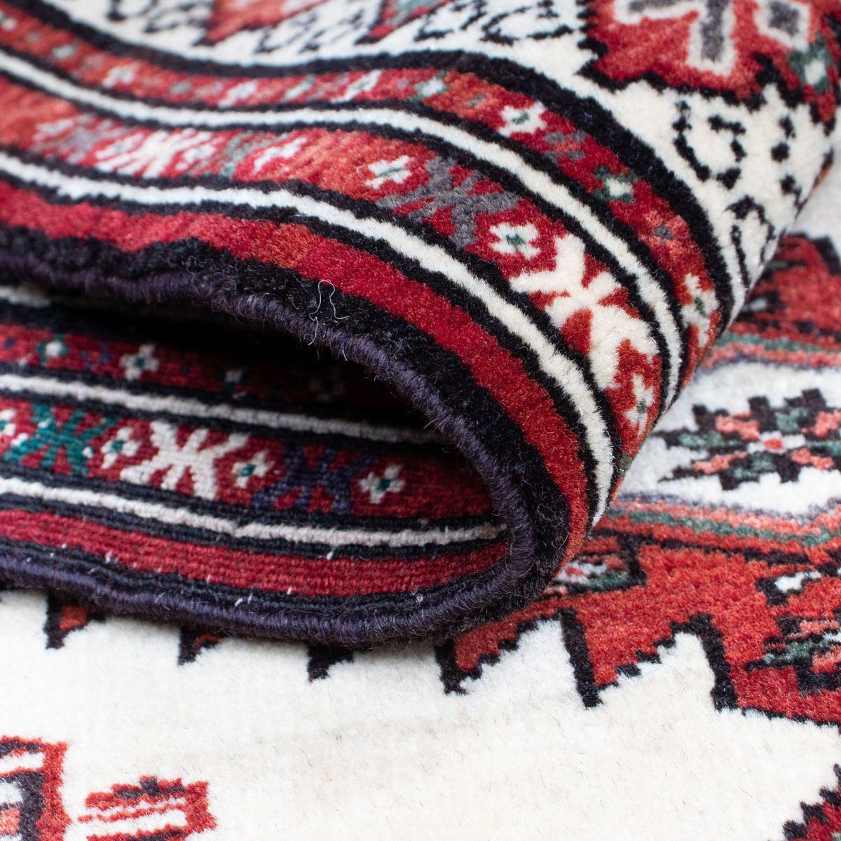 Baluch-matta - 128 x 91 cm - beige