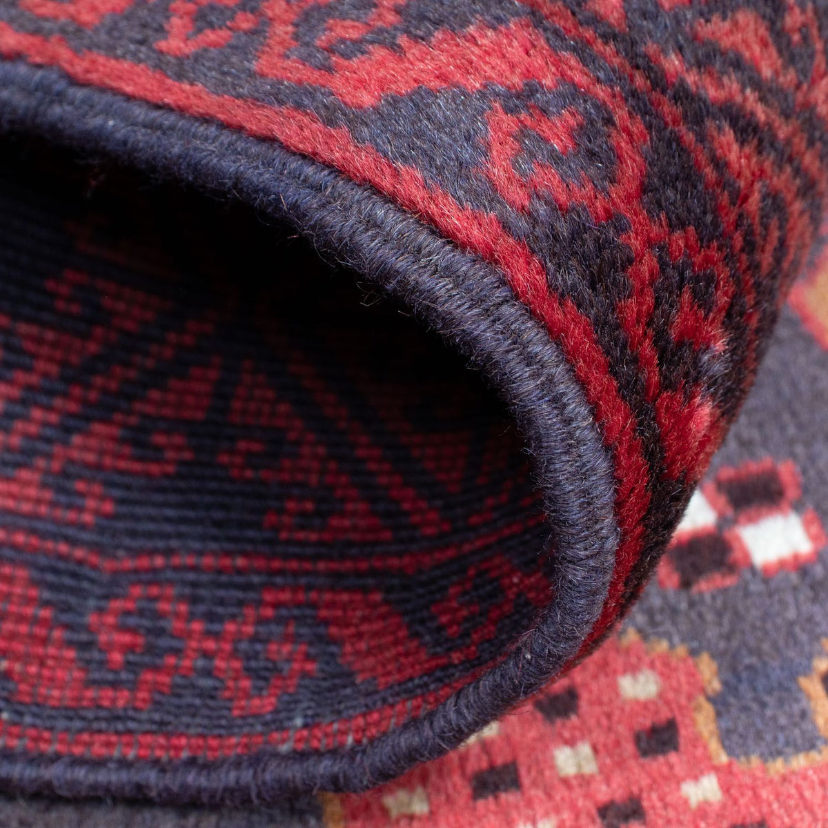 Baluch-matta - 156 x 87 cm - mörkröd