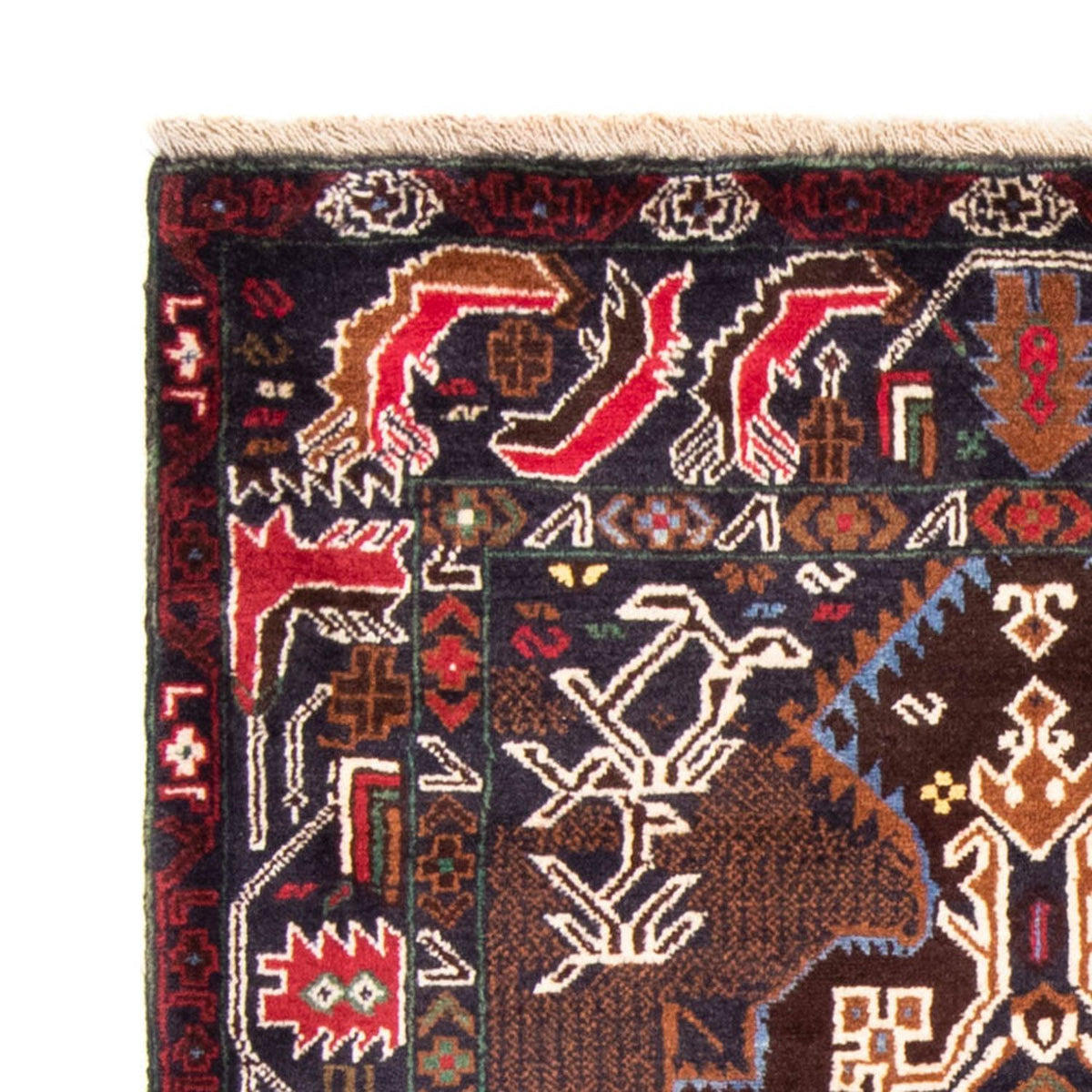 Runner Baluch-matta - 201 x 112 cm - ljus mocca