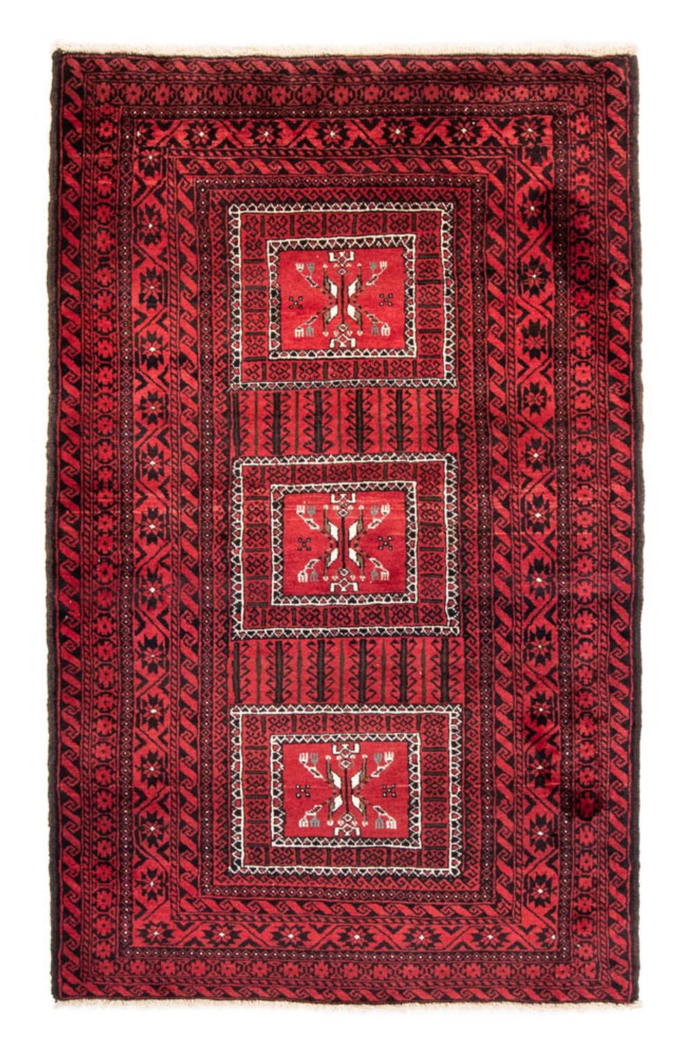 Baluch-matta - 217 x 121 cm - röd
