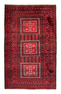 Baluch-matta - 217 x 121 cm - röd