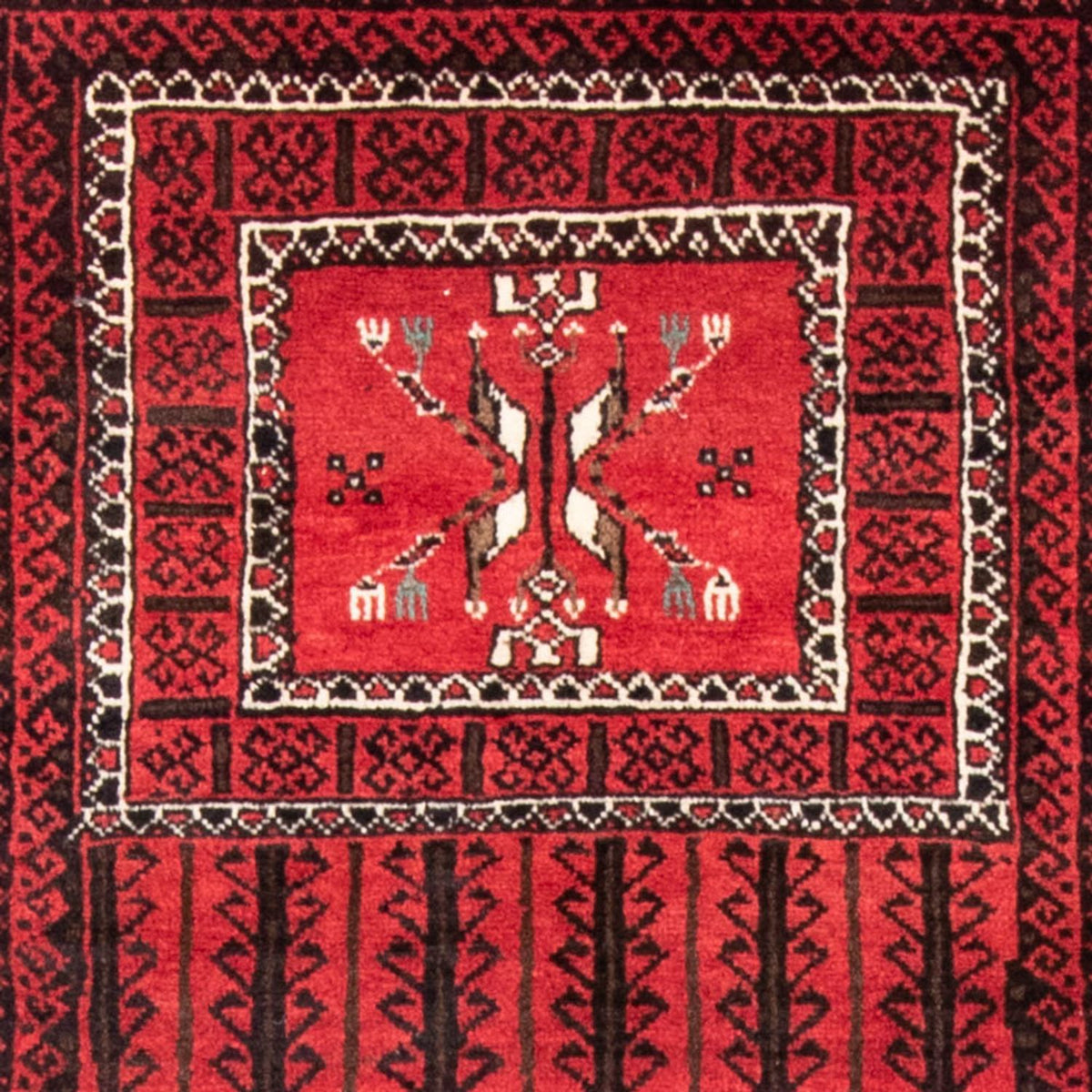 Baluch-matta - 217 x 121 cm - röd
