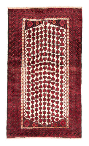 Runner Baluch-matta - 185 x 102 cm - mörkröd