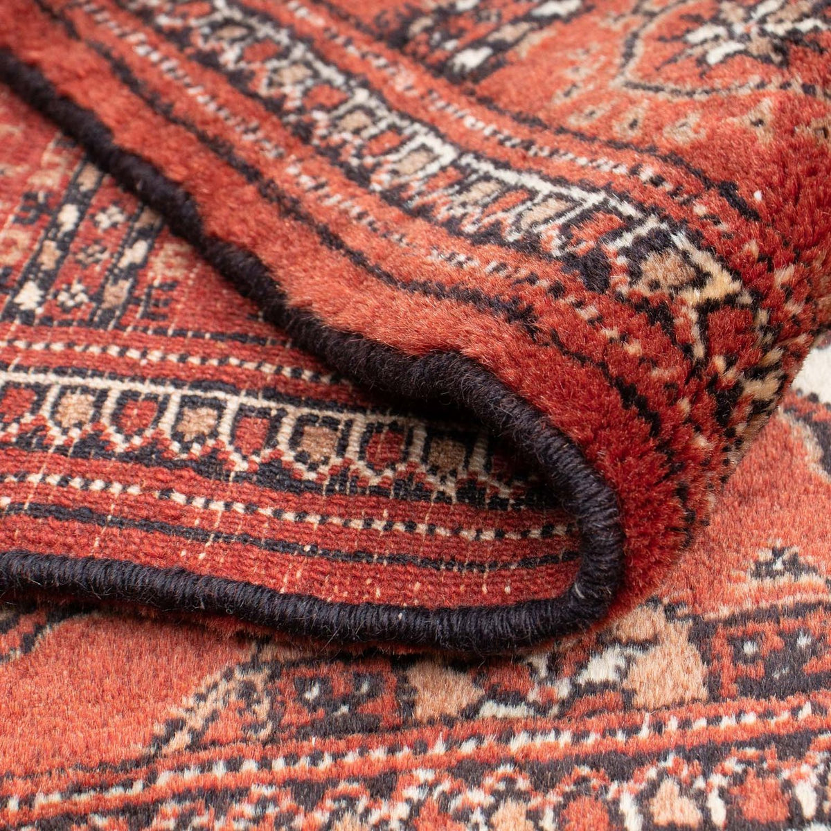 Baluch-matta - 143 x 121 cm - mörkröd