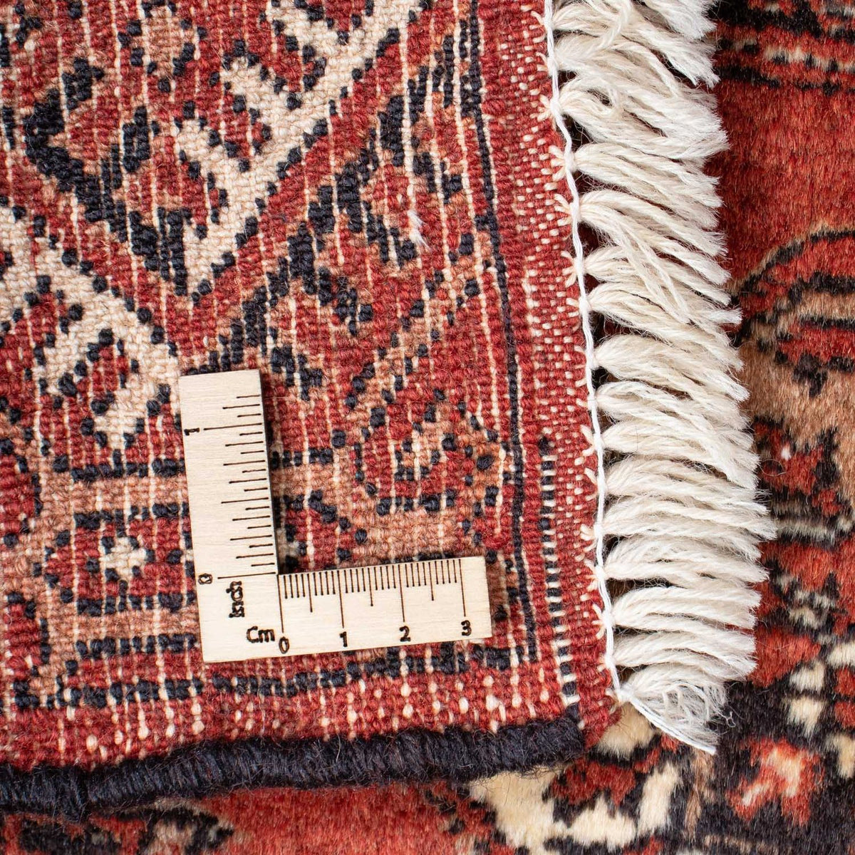 Baluch-matta - 143 x 121 cm - mörkröd