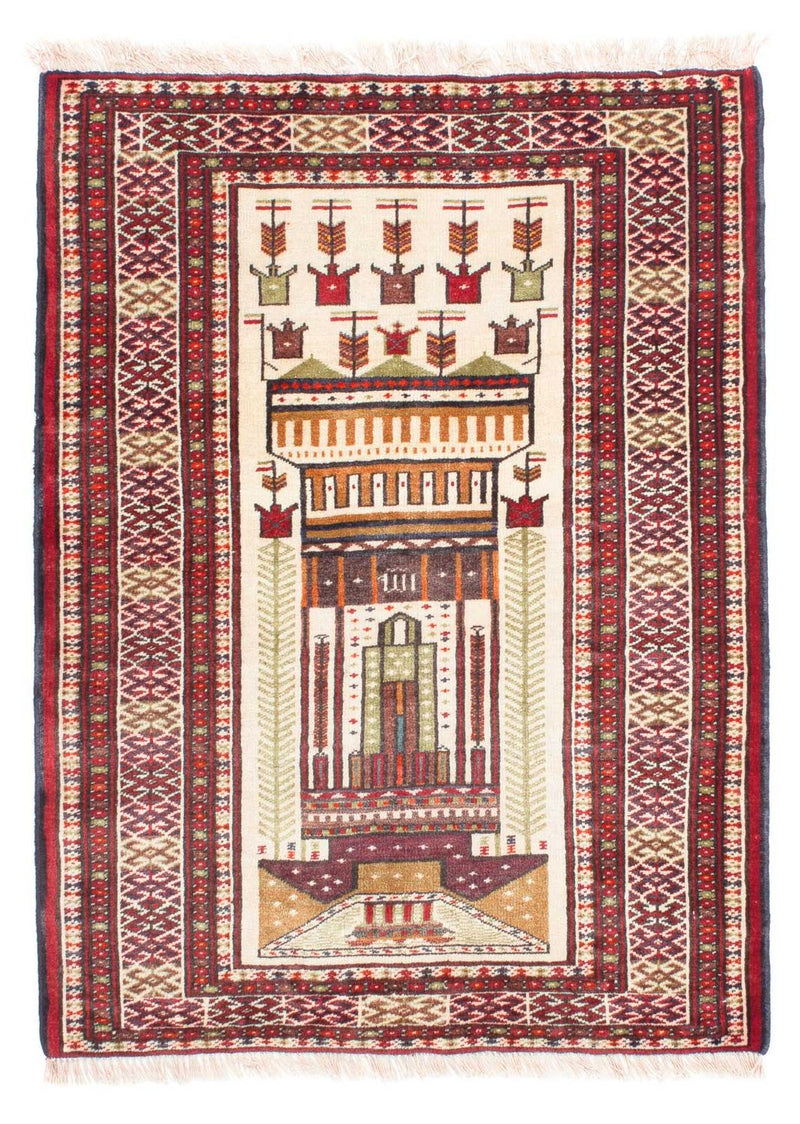 Baluch-matta - 119 x 89 cm - beige