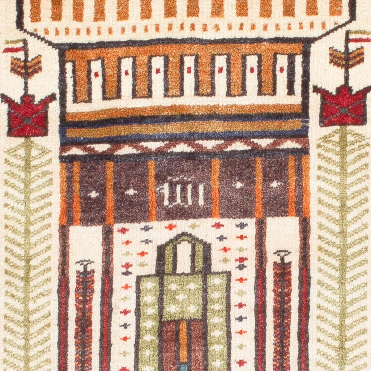 Baluch-matta - 119 x 89 cm - beige