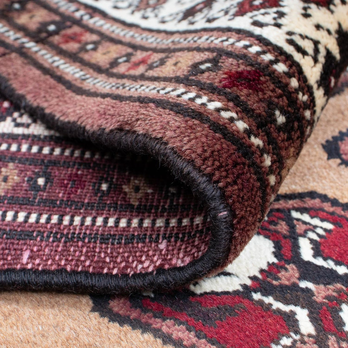 Baluch-matta - 164 x 110 cm - brun