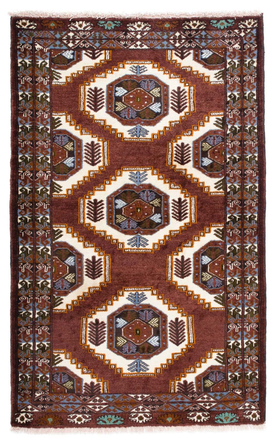 Baluch-matta - 160 x 102 cm - brun