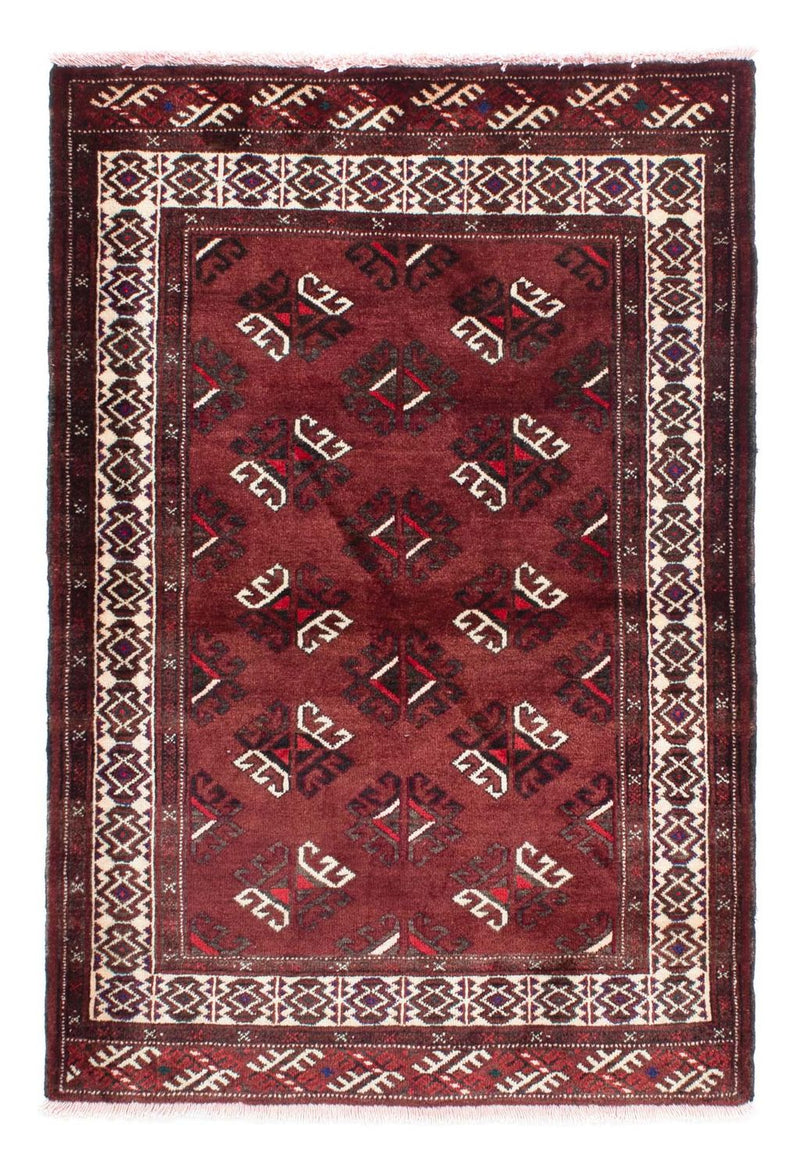 Baluch-matta - 145 x 102 cm - mörkröd