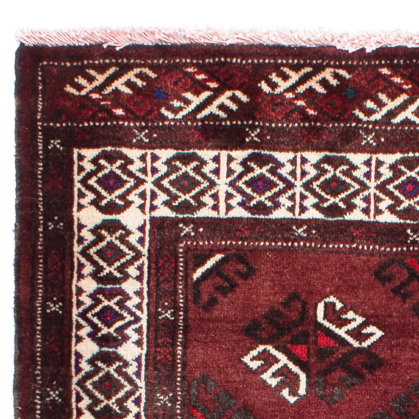 Baluch-matta - 145 x 102 cm - mörkröd