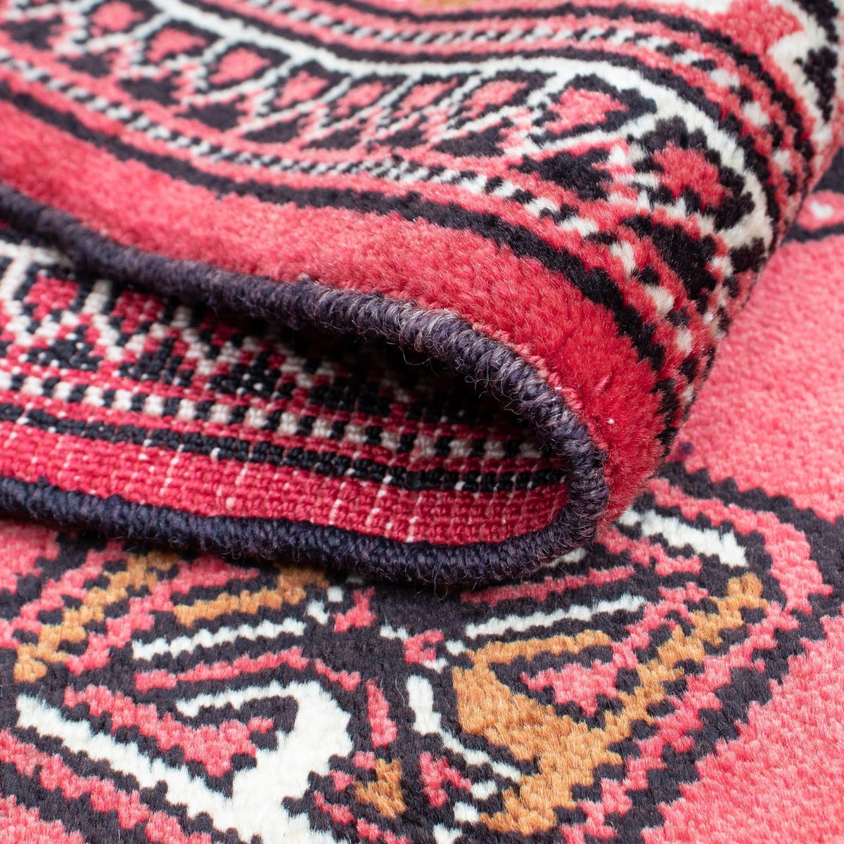 Baluch-matta - 125 x 93 cm - ljusröd