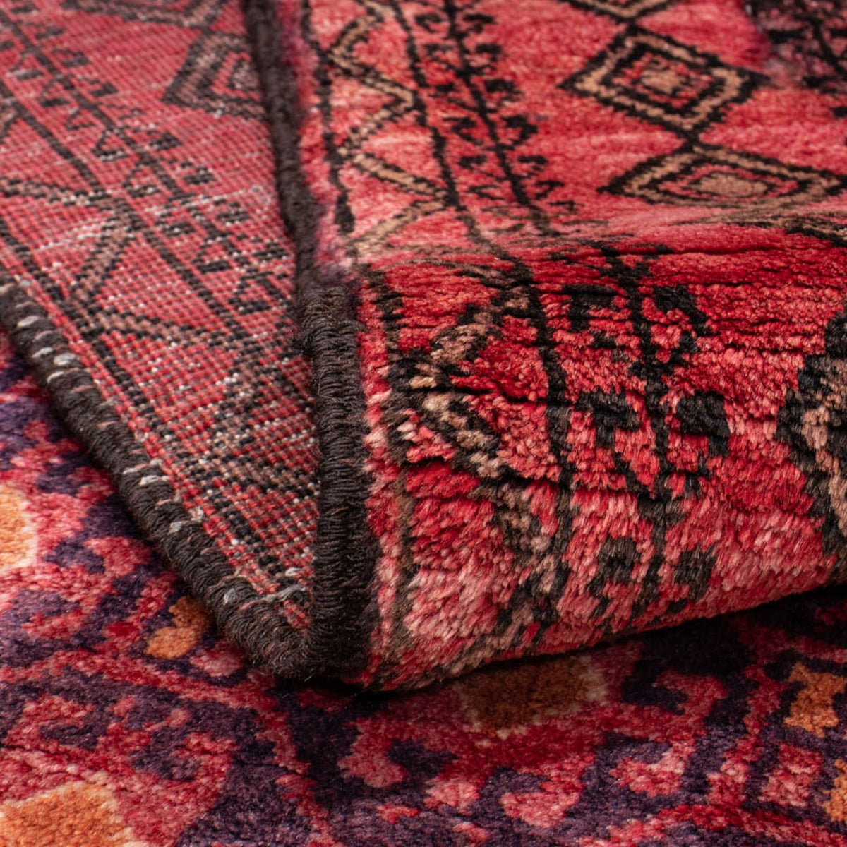 Runner Baluch-matta - 227 x 110 cm - ljusröd