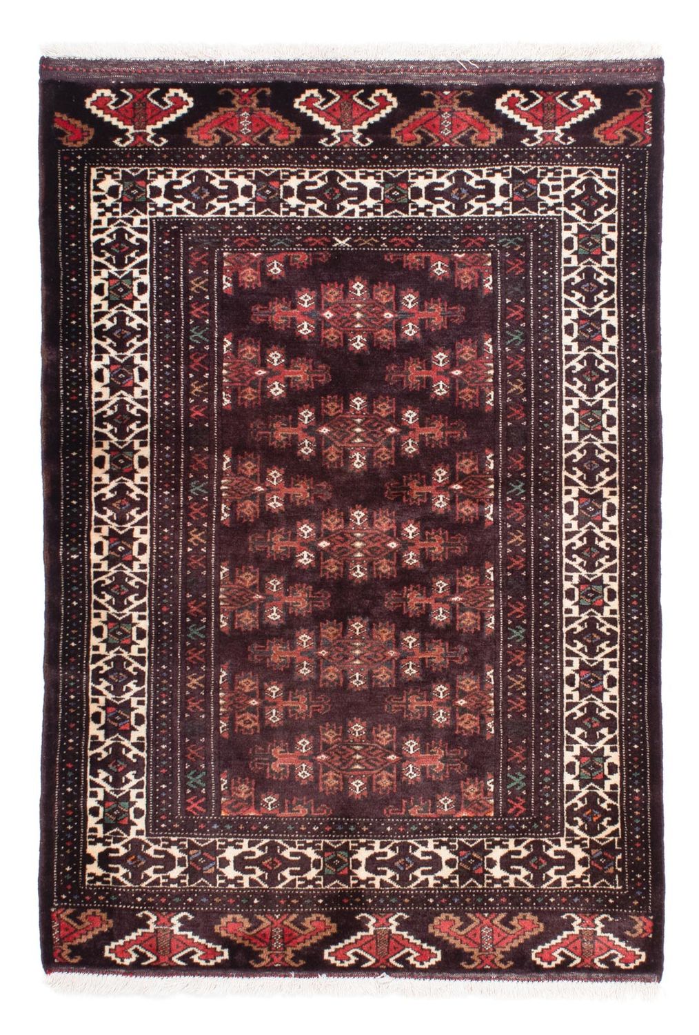 Baluch-matta - 143 x 103 cm - brun