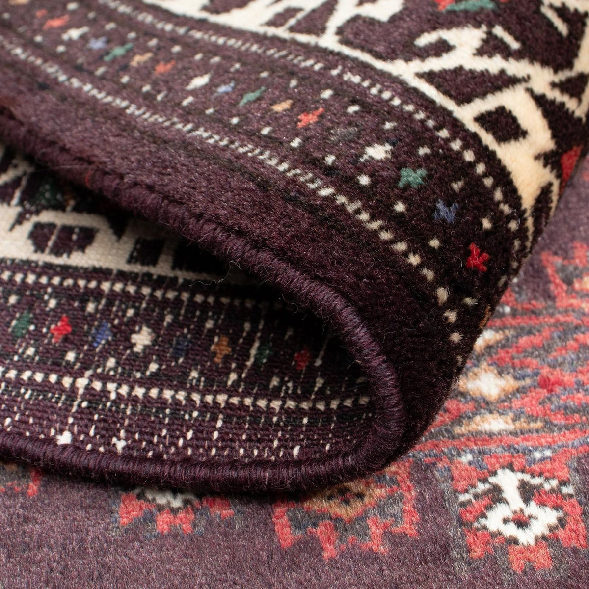 Baluch-matta - 143 x 103 cm - brun