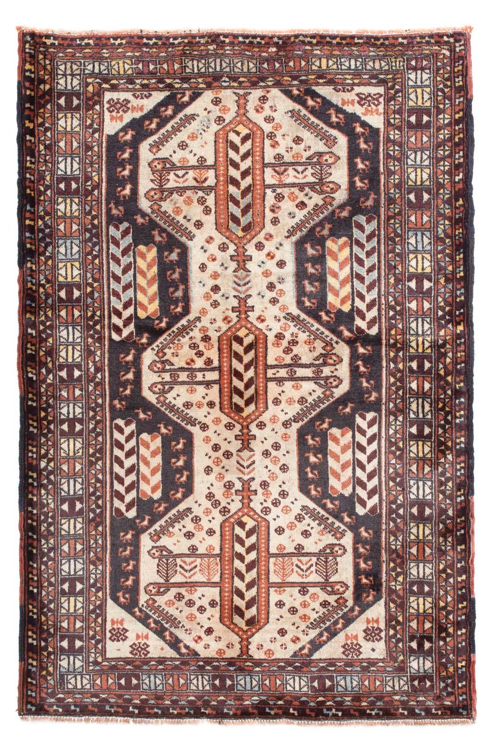 Baluch-matta - 140 x 96 cm - beige