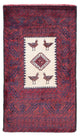 Baluch-matta - 160 x 90 cm - röd