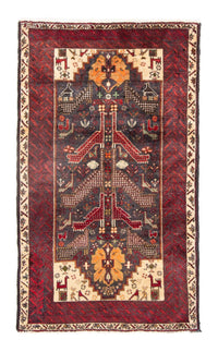 Runner Baluch-matta - 175 x 97 cm - röd