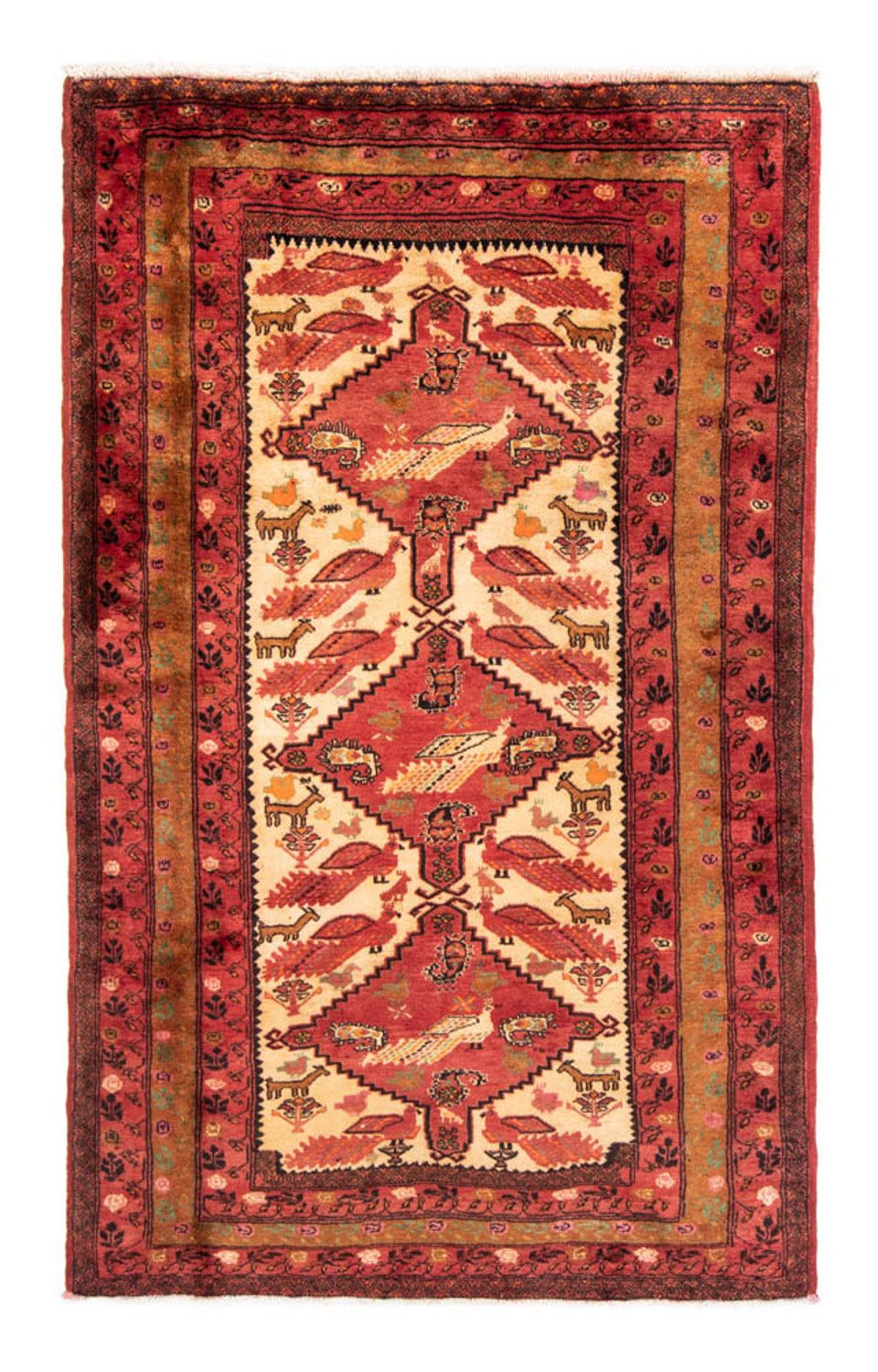 Baluch-matta - 224 x 134 cm - röd
