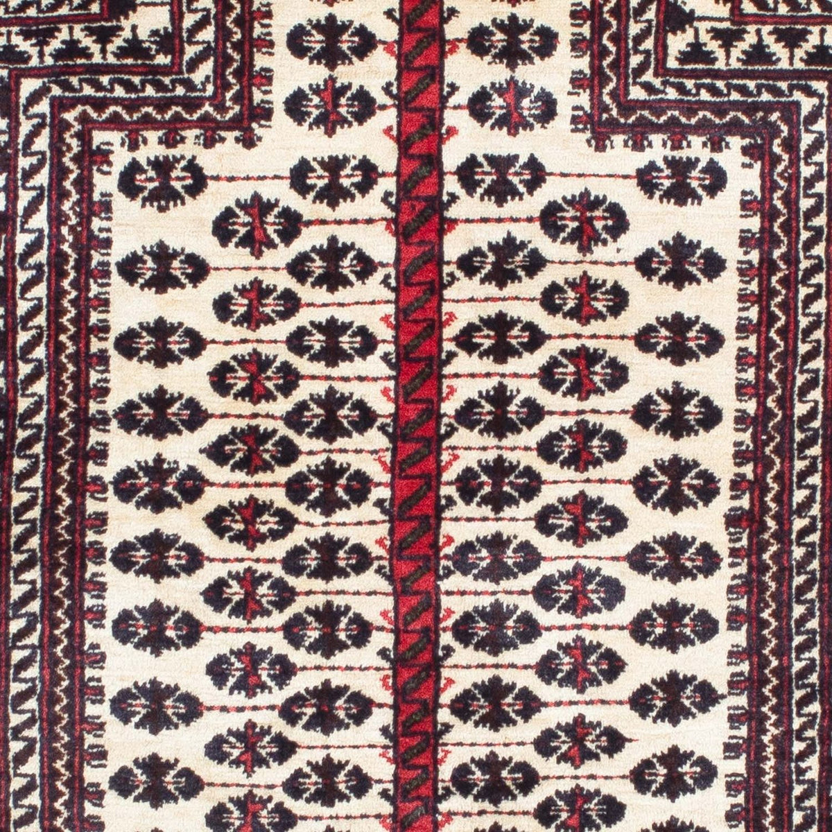 Baluch-matta - 121 x 99 cm - beige