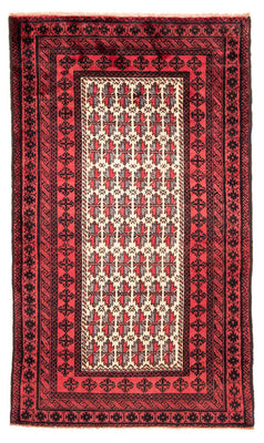 Baluch-matta - 207 x 116 cm - röd