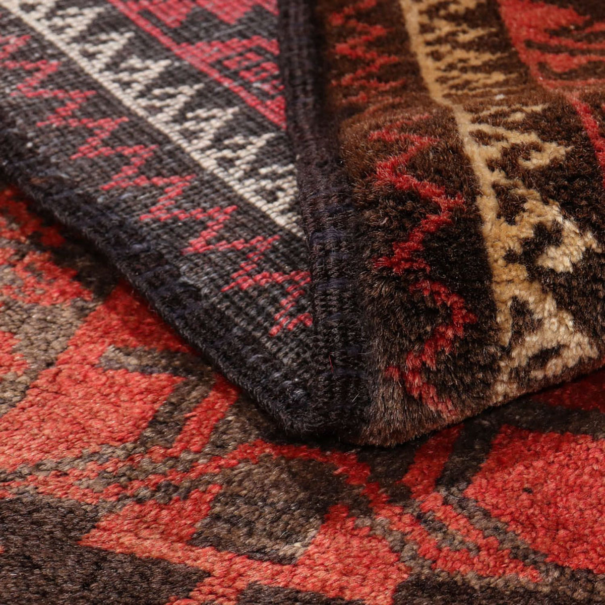 Runner Baluch-matta - 225 x 123 cm - ljusröd