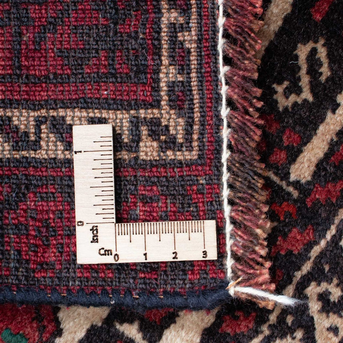 Baluch-matta - 138 x 89 cm - mörkröd