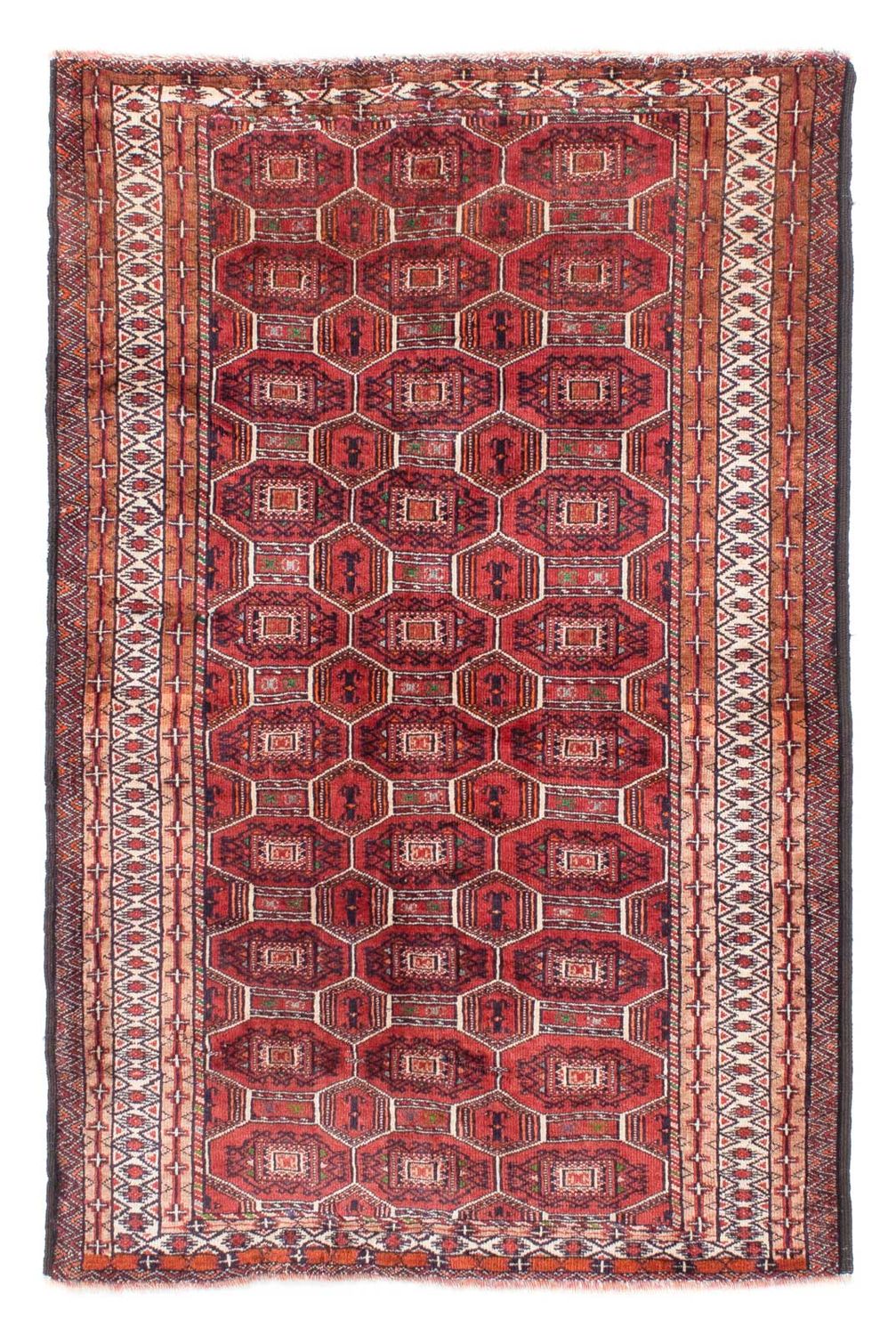 Baluch-matta - 134 x 94 cm - mörkröd