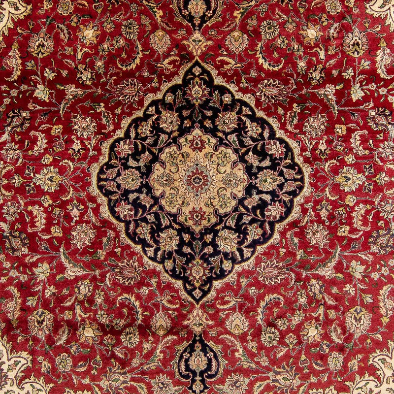 Persisk matta - Tabriz - 380 x 300 cm - mörkröd