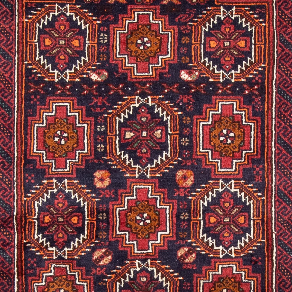 Runner Baluch-matta - 193 x 101 cm - röd