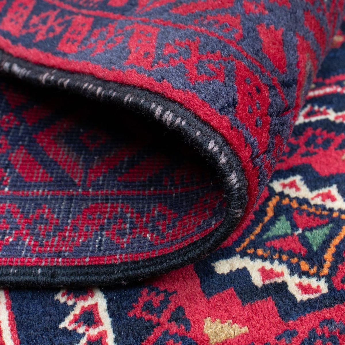 Baluch-matta - 146 x 84 cm - mörkröd