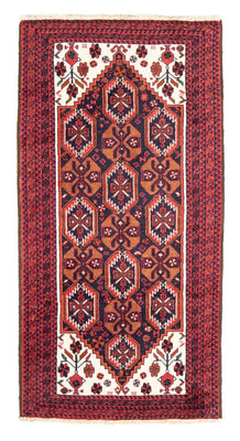 Runner Baluch-matta - 202 x 100 cm - röd