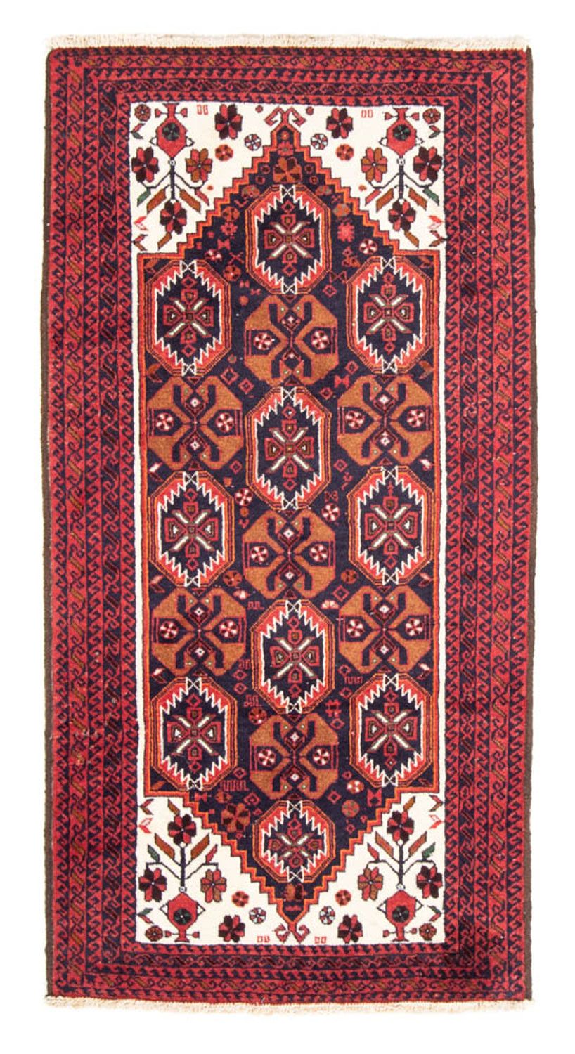 Runner Baluch-matta - 202 x 100 cm - röd