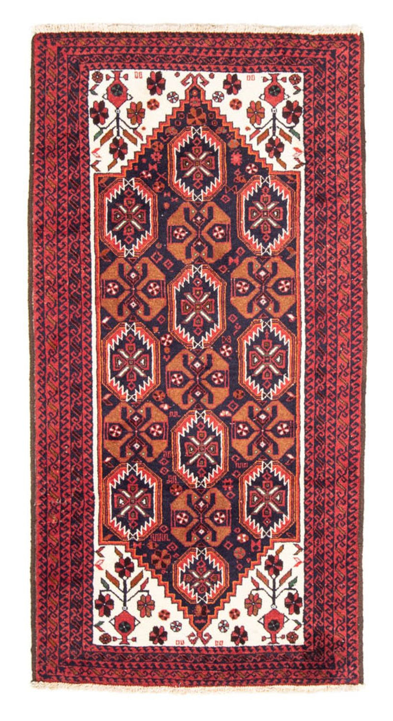 Runner Baluch-matta - 202 x 100 cm - röd