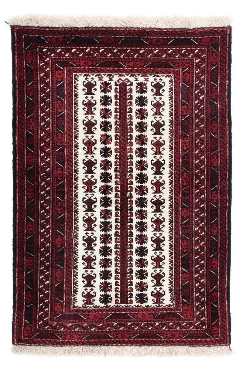 Baluch-matta - 142 x 102 cm - mörkröd