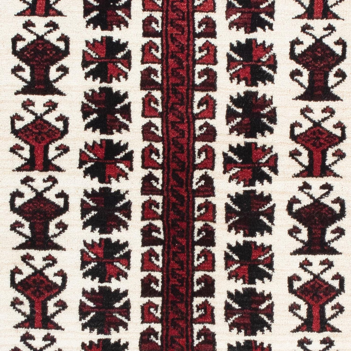 Baluch-matta - 142 x 102 cm - mörkröd