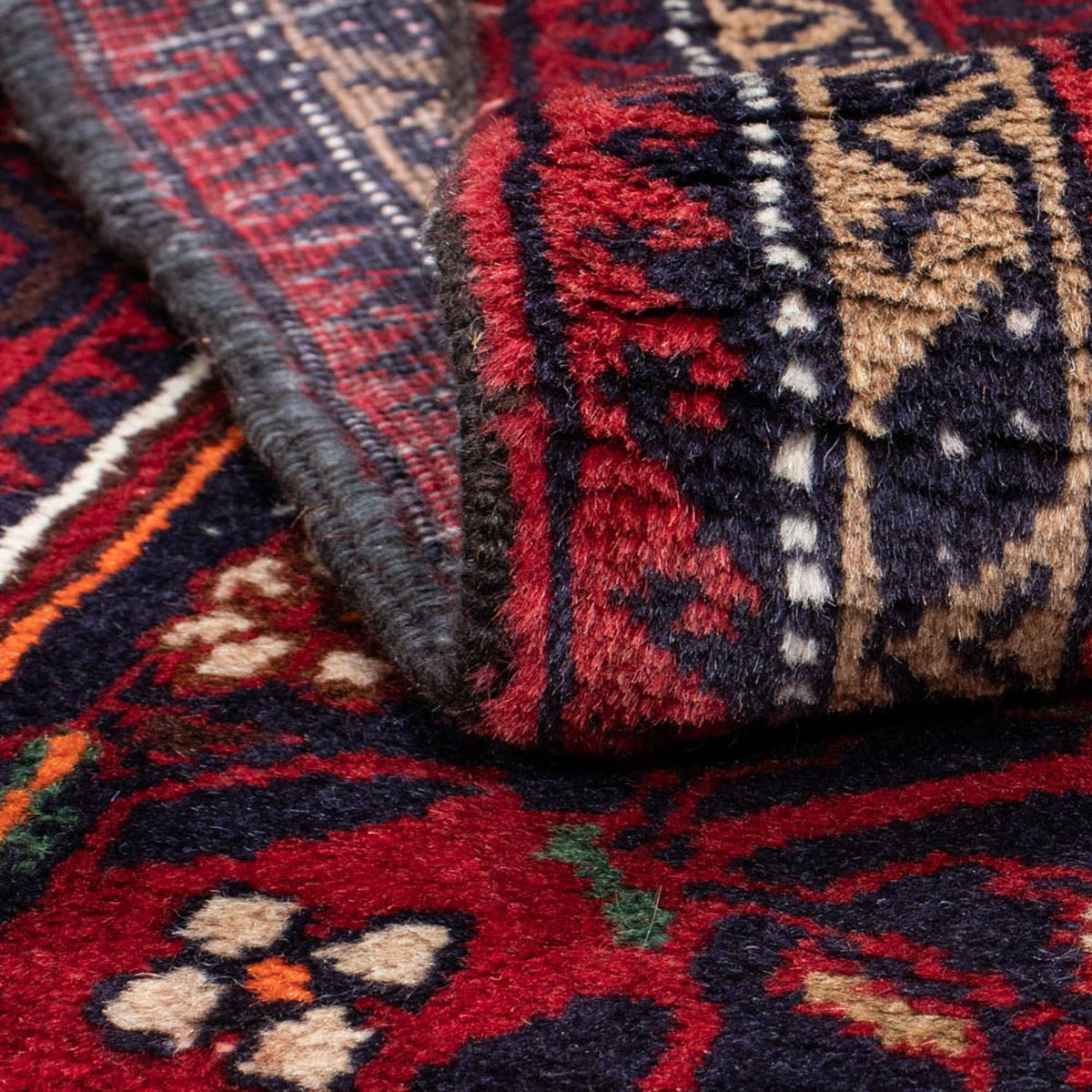 Runner Baluch-matta - 199 x 99 cm - röd