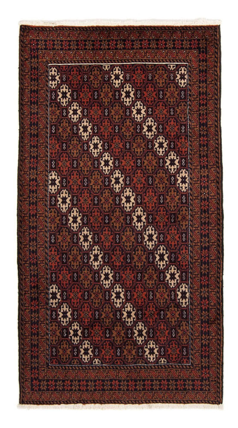 Runner Baluch-matta - 186 x 102 cm - mörkröd