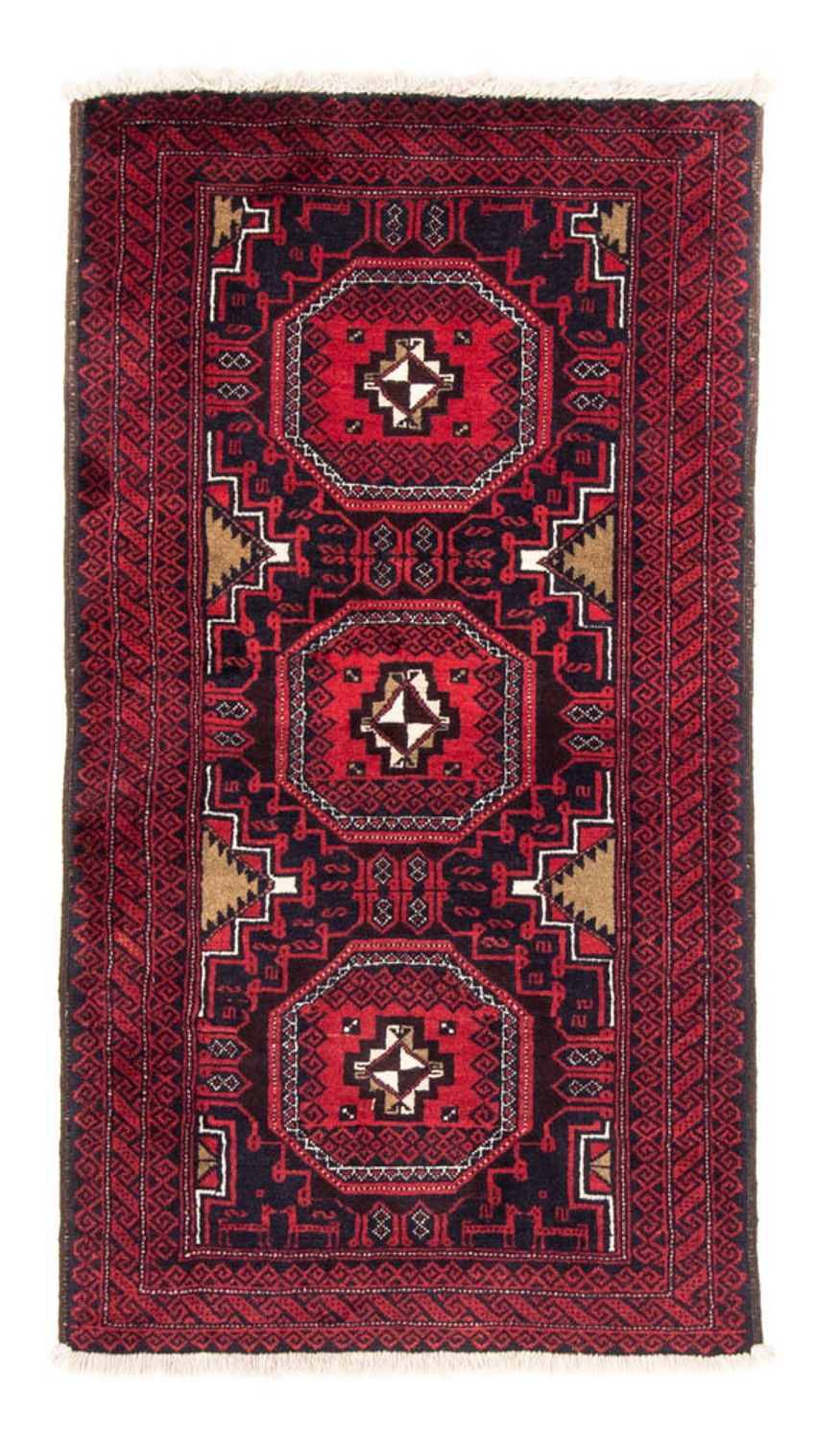Runner Baluch-matta - 175 x 95 cm - mörkröd