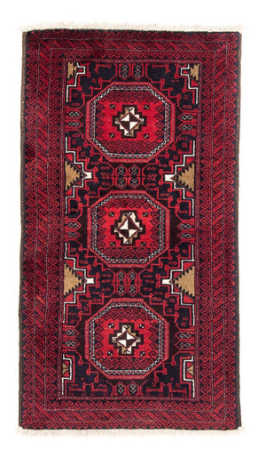 Runner Baluch-matta - 175 x 95 cm - mörkröd