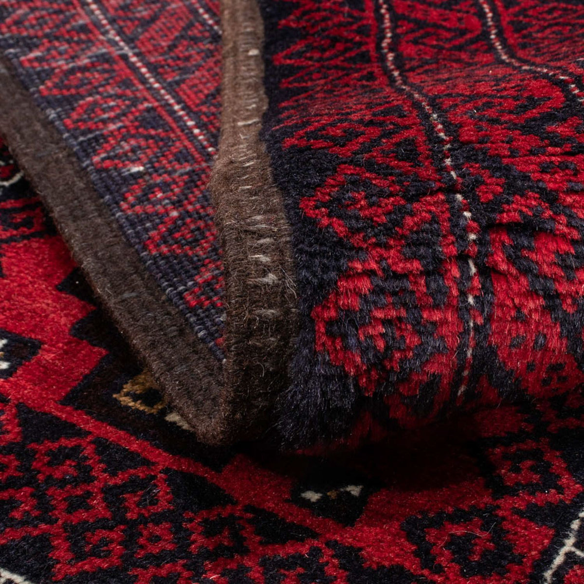 Runner Baluch-matta - 175 x 95 cm - mörkröd