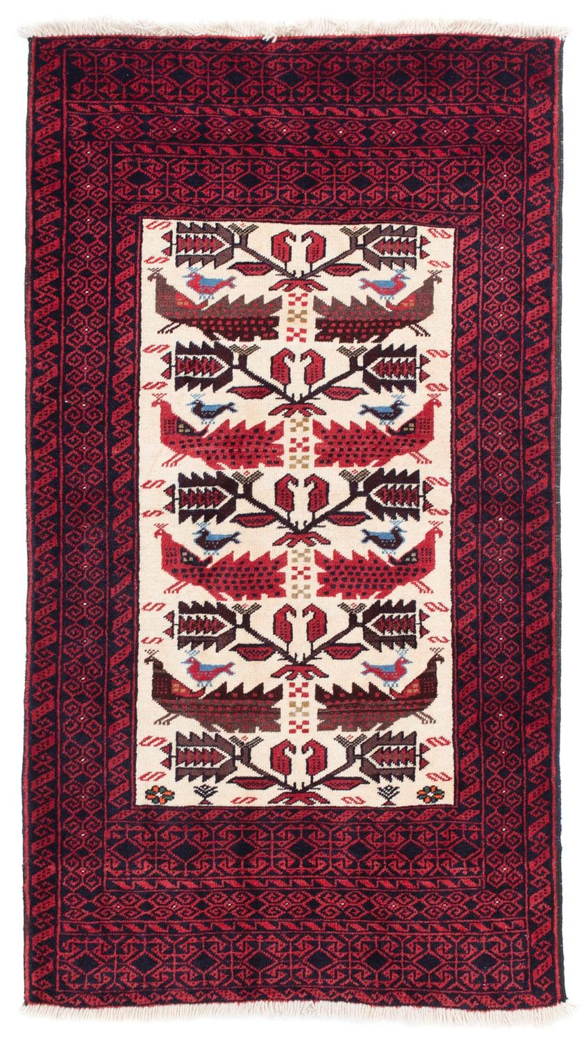 Baluch-matta - 167 x 92 cm - beige