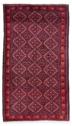 Runner Baluch-matta - 174 x 99 cm - mörkröd