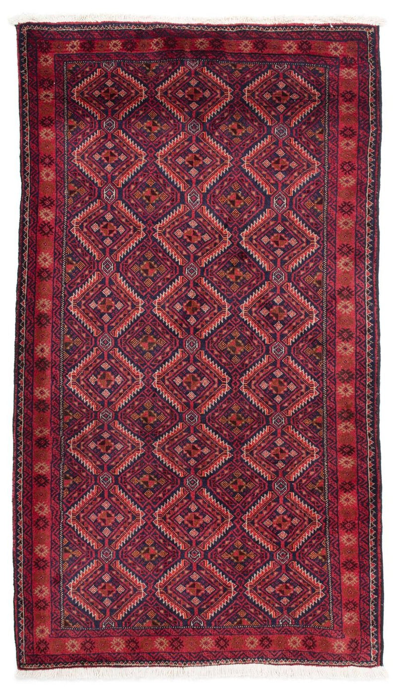 Runner Baluch-matta - 174 x 99 cm - mörkröd