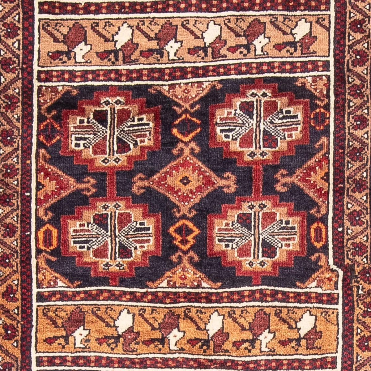 Runner Baluch-matta - 201 x 111 cm - flerfärgad