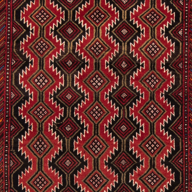 Runner Baluch-matta - 219 x 110 cm - mörkröd